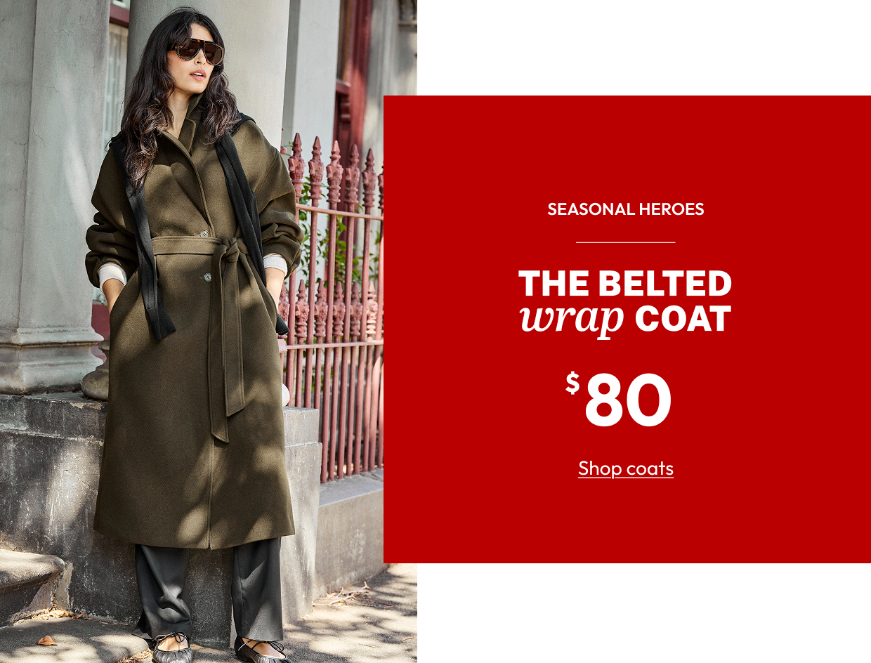 THE BELTED wrap COAT