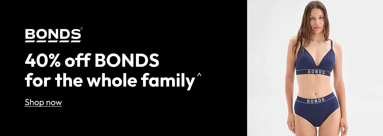40% off BONDS for the whole family^