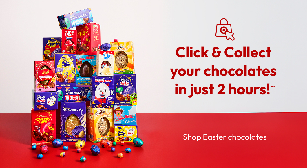 Click & Collect your chocolates in just 2 hours!