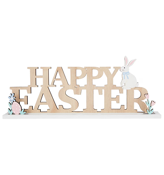 Happy Easter wooden sign