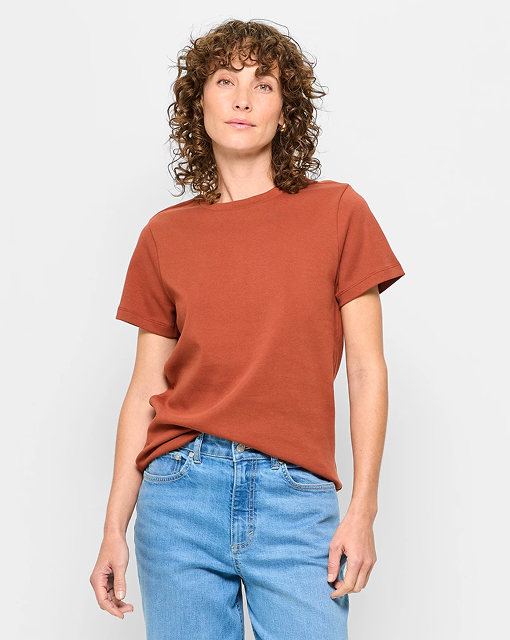 Australian Cotton interlock neat t-shirt