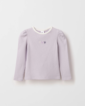 Girls 1-8 Australian Cotton blend long sleeve rib t-shirt&nbsp;