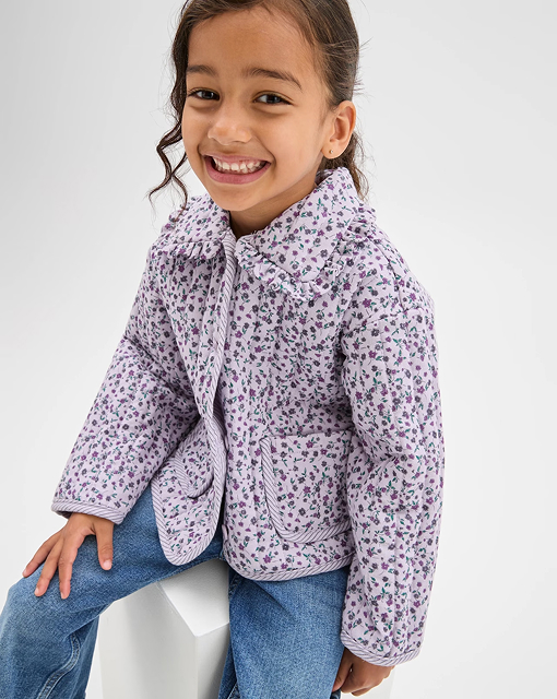 Girls 1-8 Australian Cotton quilted jacket