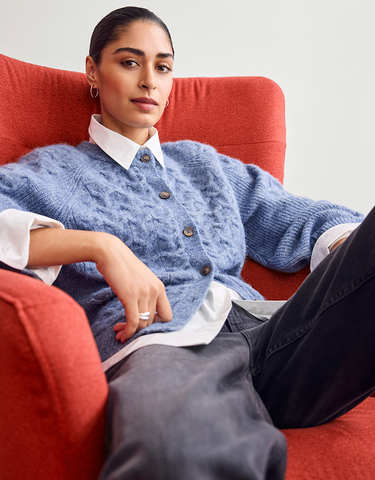 THE CABLE knit CARDI