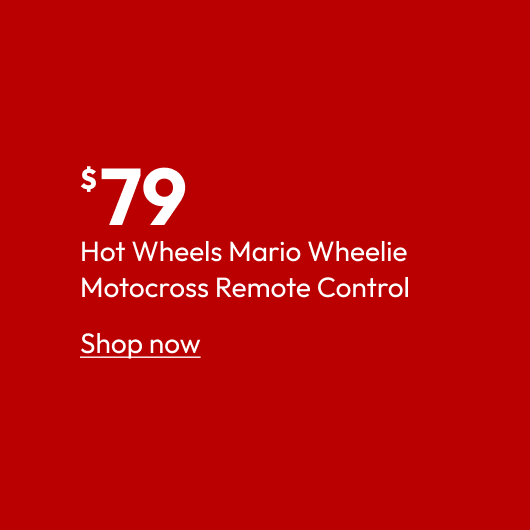 Hot Wheels Mario Wheelie Motocross Remote Control
