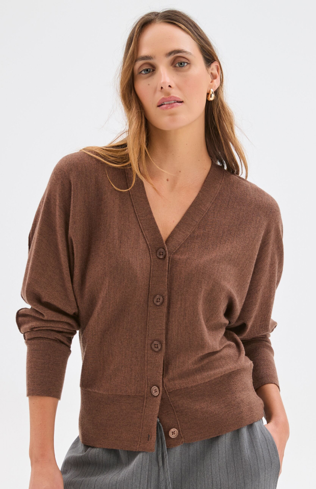 Preview merino wool batwing cardigan