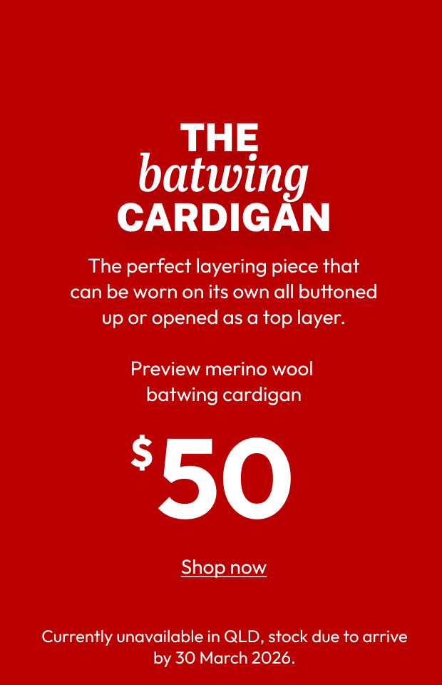 Preview merino wool batwing cardigan