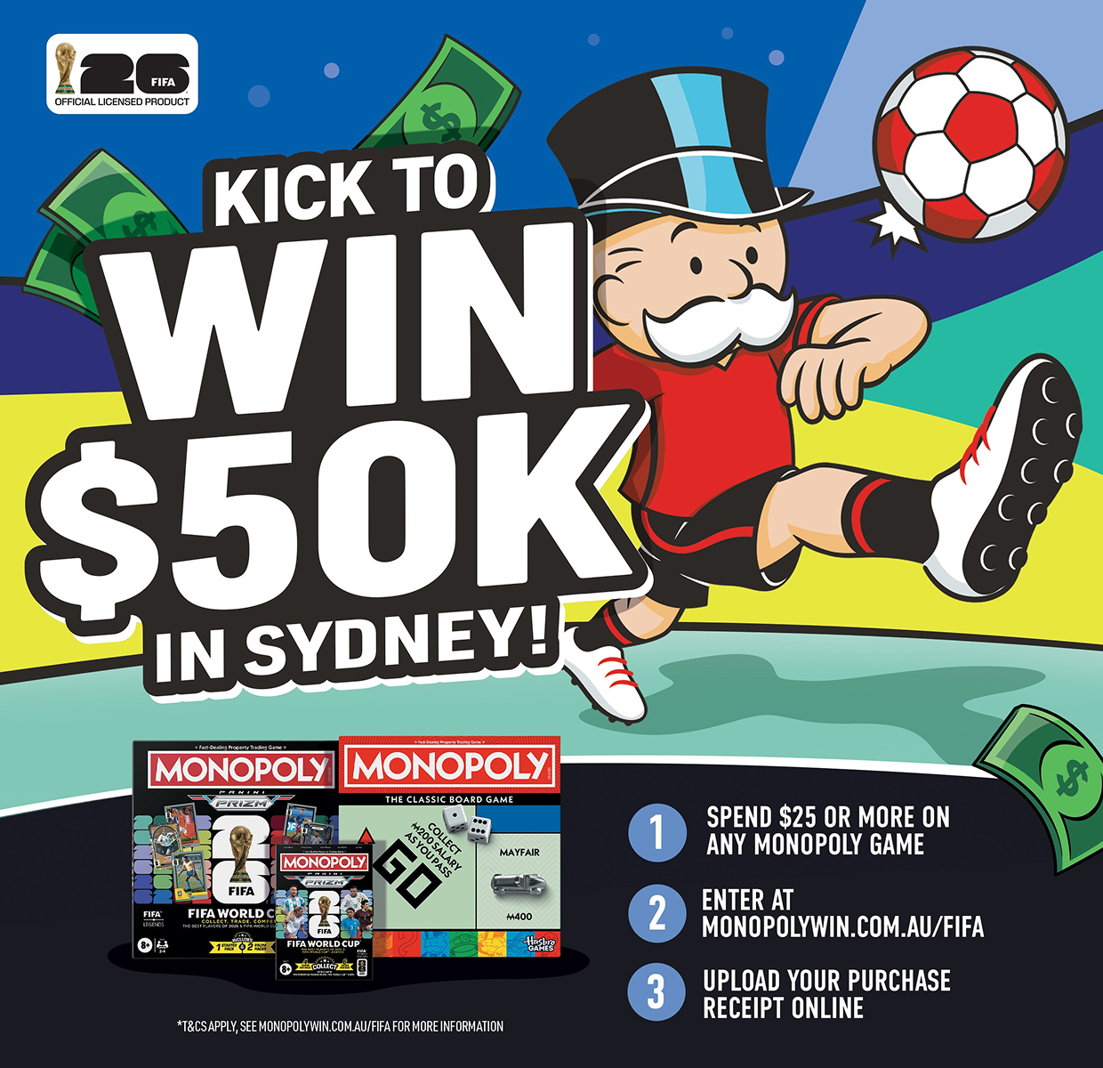 KICK TO WIN $50K IN SYDNEY!