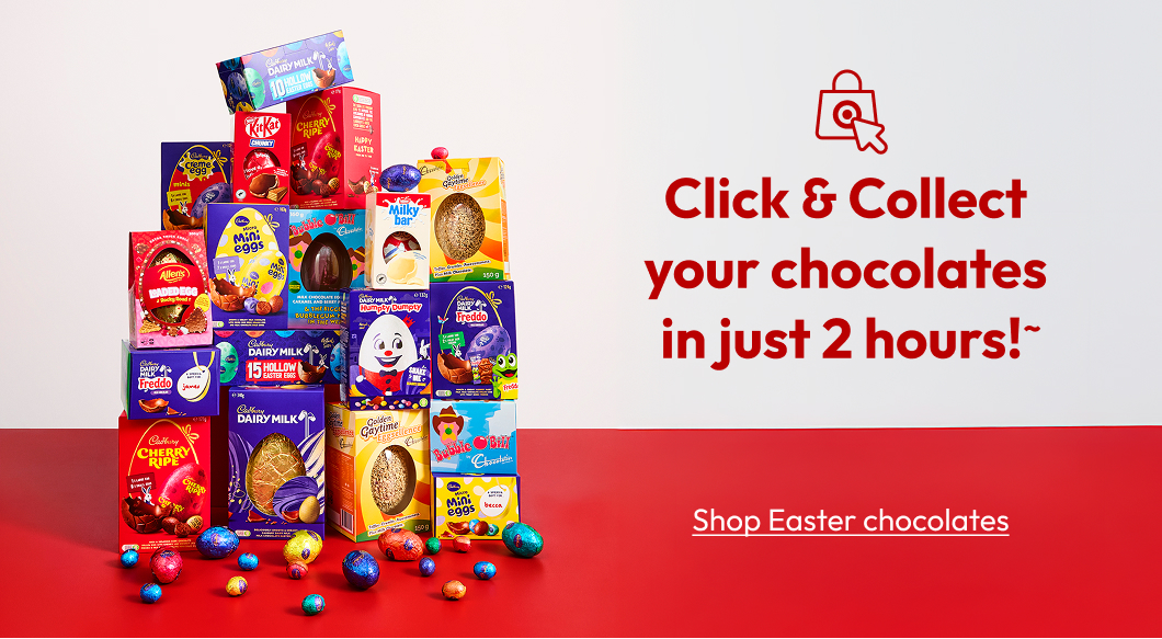 Click & Collect your chocolates in just 2 hours!