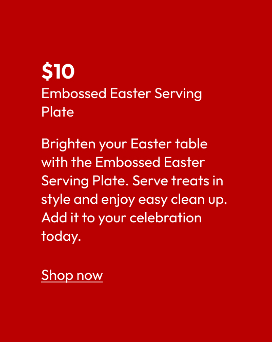 Embossed Easter Serving Plate