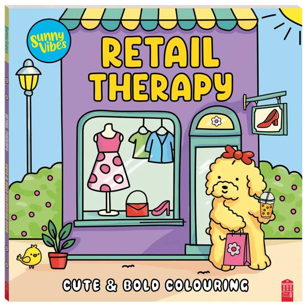 Sunny Vibes: Retail Therapy Cute & Bold Colouring Book