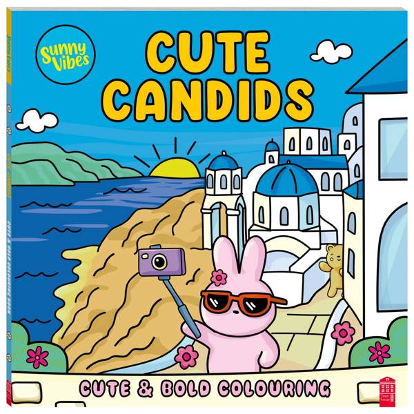 Sunny Vibes Cute Candids: Cute & Bold Colouring by Sam Jayne - Book