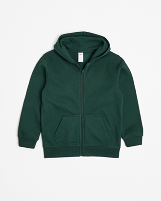 Australian Cotton blend school zip fleece jumper*