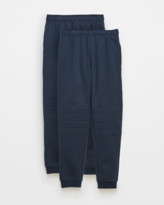 Australian Cotton 2 pack school double knee trackpant*