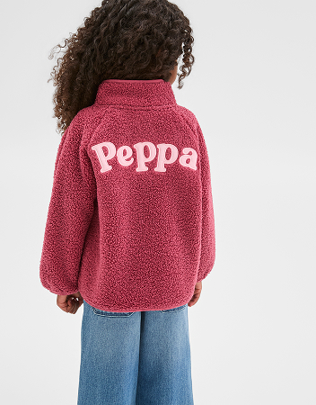 Peppa Pig Teddy Fleece Embroidered Jacket
