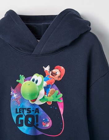Super Mario Australian Cotton Blend Popover Sweat Top