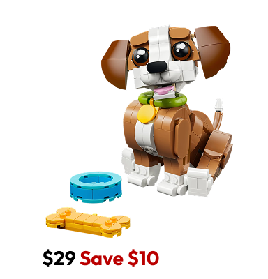 LEGO® Creator 3 in 1 Cute Animals: Playful Puppy Dog 31382