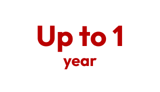 Up to 1 year