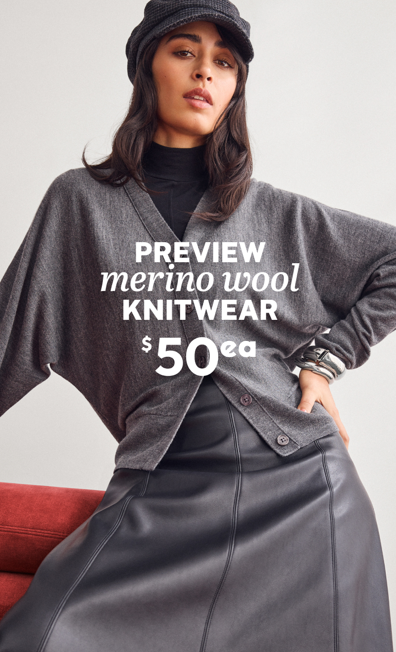 PREVIEW merino wool KNITWEAR