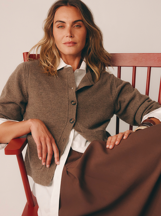 100% lambswool CARDIGAN