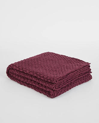 Dolly chunky textured knit throw