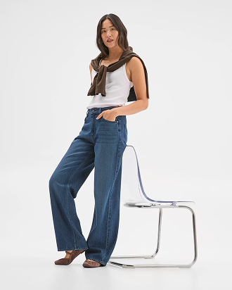 Imogen wide leg loose fit denim jeans