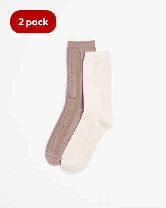 Bamboo 2 pack cable boot socks