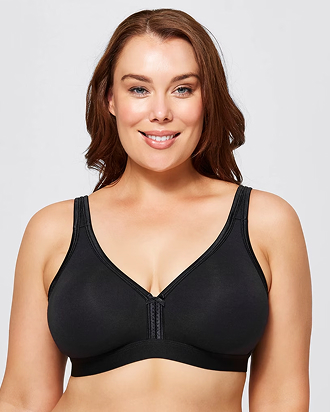 Fuller figure australian cotton blend moulded wirefree bra