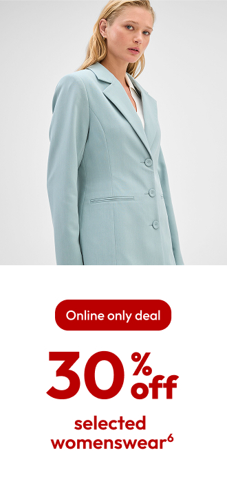 30% off selected womenswear