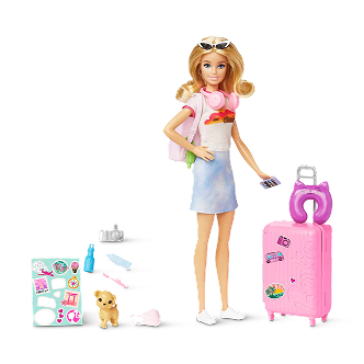 Barbie Doll and Accessories Travel Set