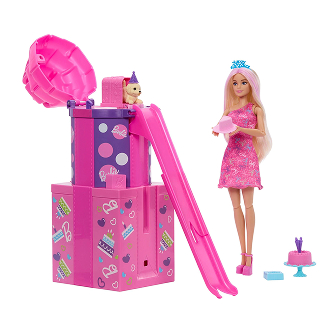 Barbie Rise & Surprise Pet Birthday Series Doll & Accessories