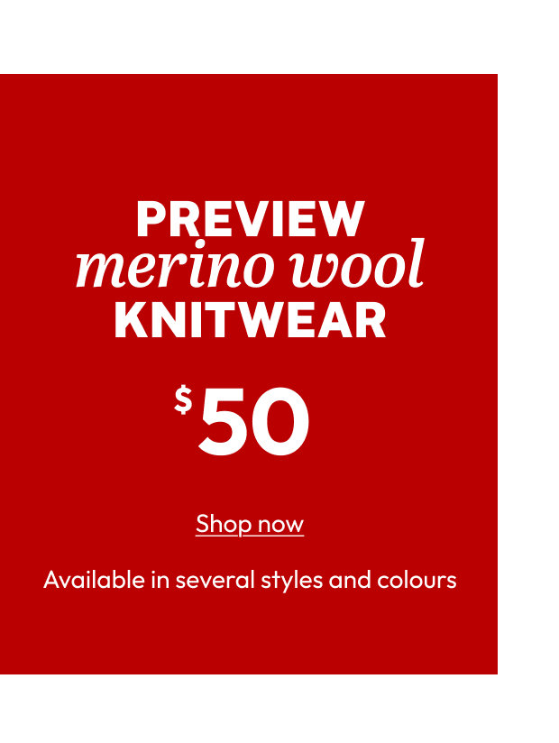 PREVIEW merino wool KNITWEAR