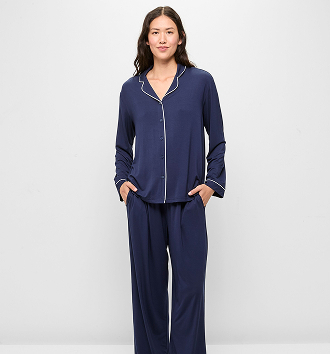 Bamboo comfort long sleeve PJ set