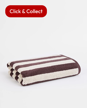 Australian Cotton stripe bath towel