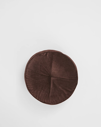 Velvet round cushion