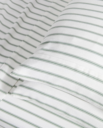 Taylor stripe flannelette sheet set