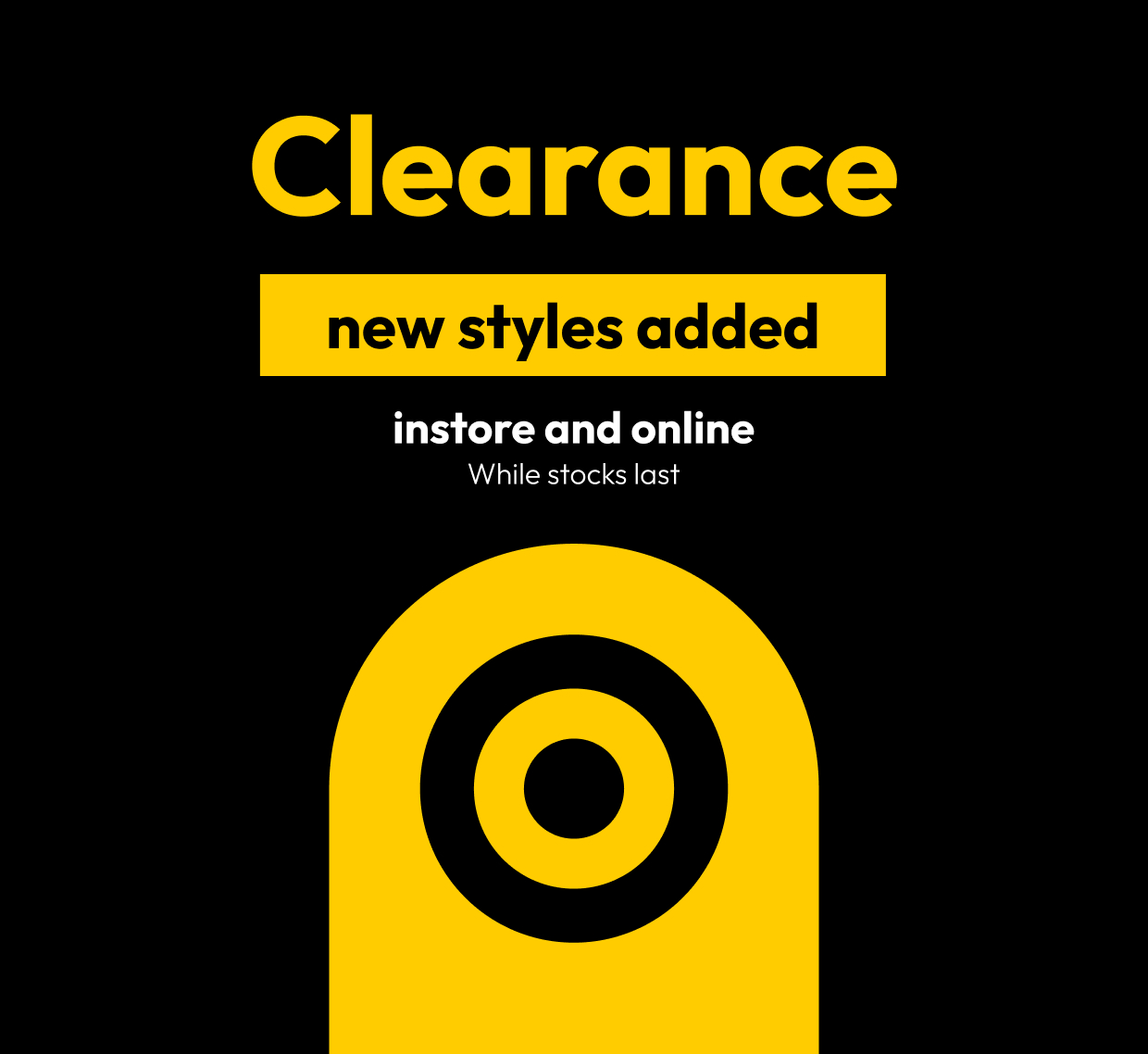 Clearance - new styles added