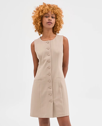 Petites mini suiting dress