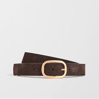 Genuine suede leather jean belt