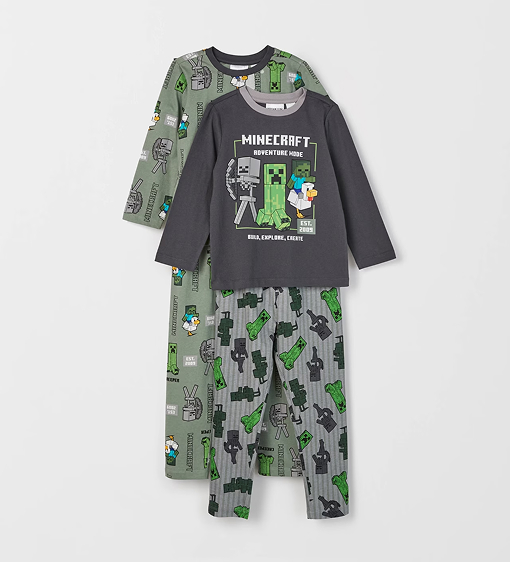 Minecraft Australian Cotton PJ set. Size 4-8