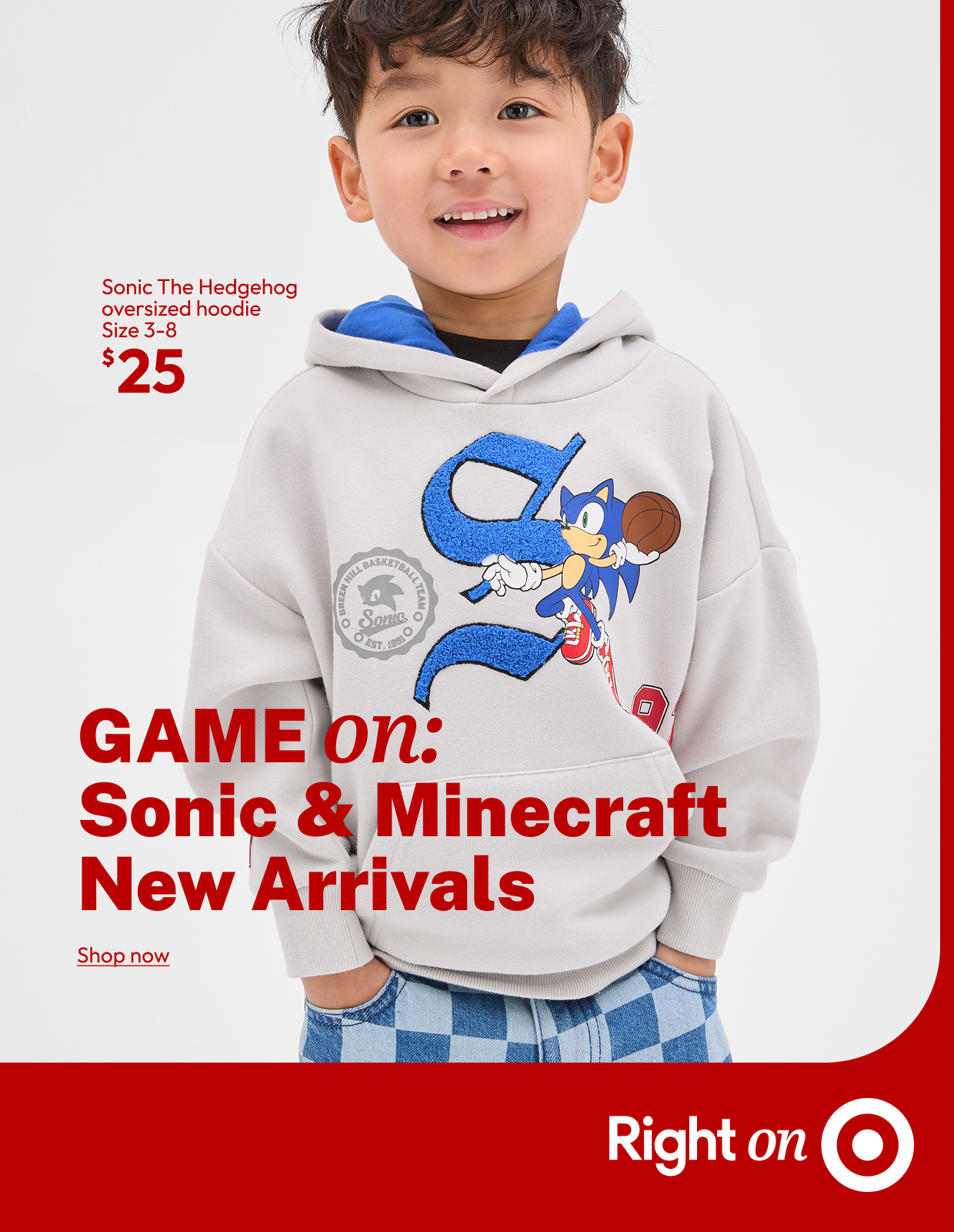 GAME on: Sonic & Minecraft New Arrivals