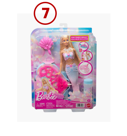 Barbie Bubble Sparkle Mermaid Doll