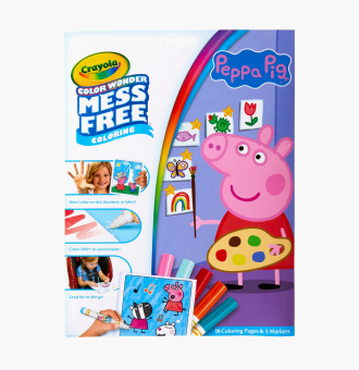 Crayola Peppa Pig colour wonder colouring book