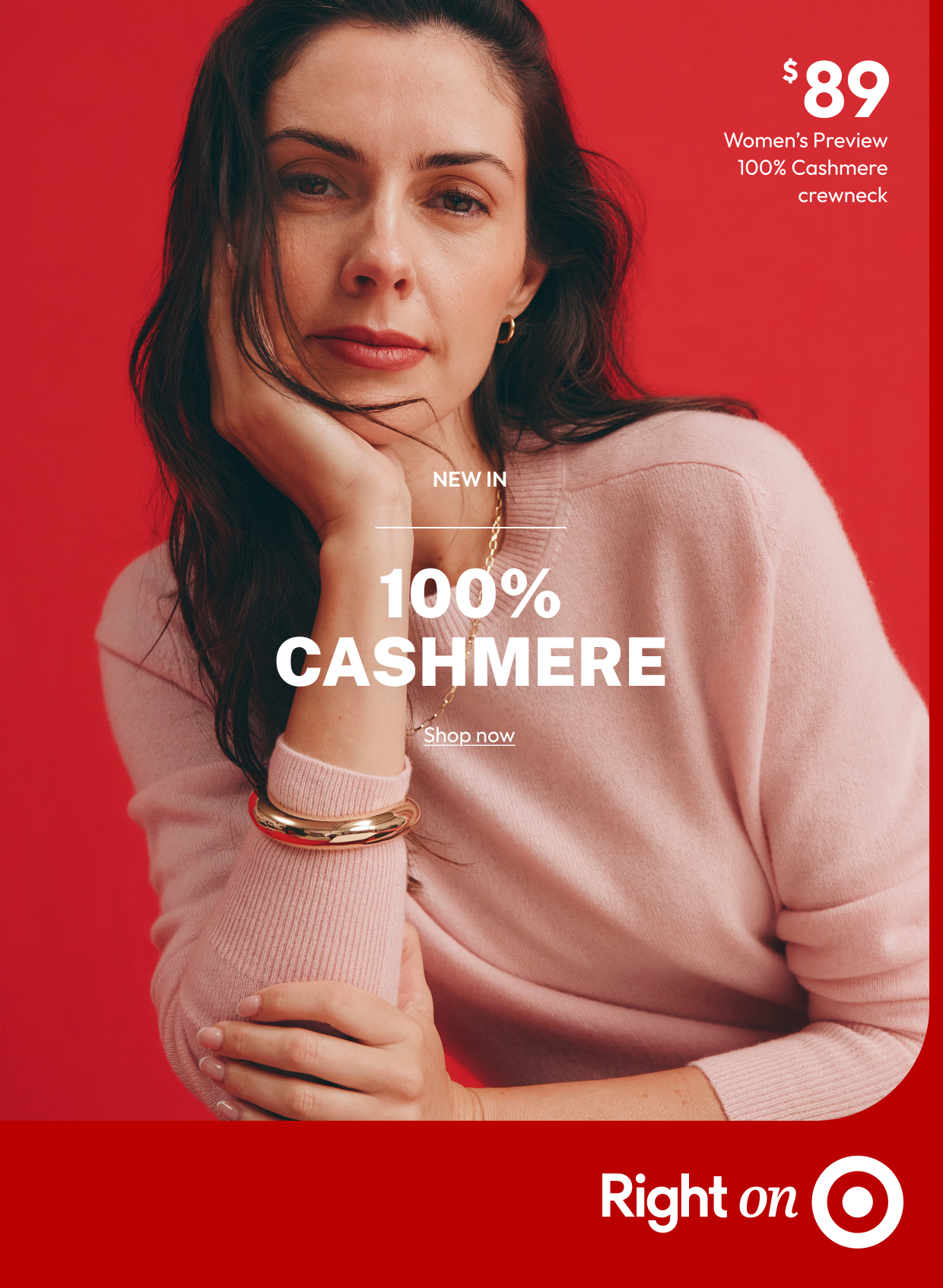 Women's Preview 100% Cashmere crewneck