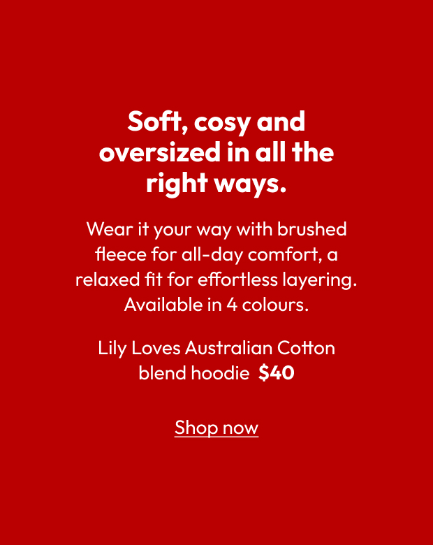 Lily Loves Australian Cotton blend hoodie