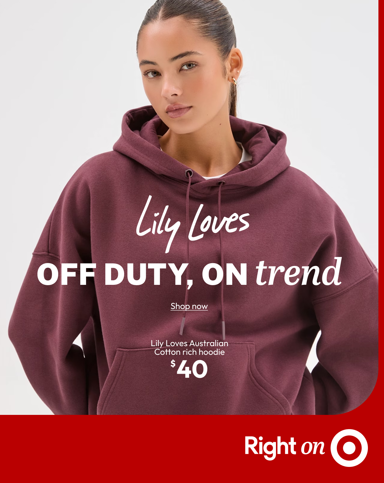 Lily Loves Asutralian Cotton rich hoodie