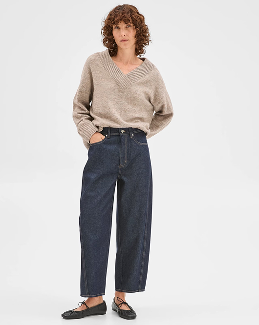 Harper barrel leg denim jeans