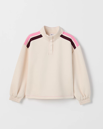 Scuba fleece balloon sleeve jumper