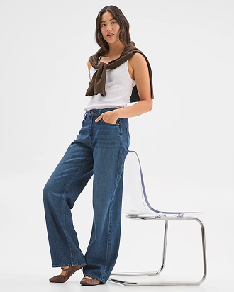 Imogen wide leg loose fit denim jeans 