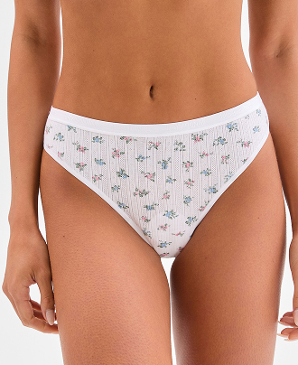 Lily Loves Australian Cotton 2 pack pointelle g-string briefs